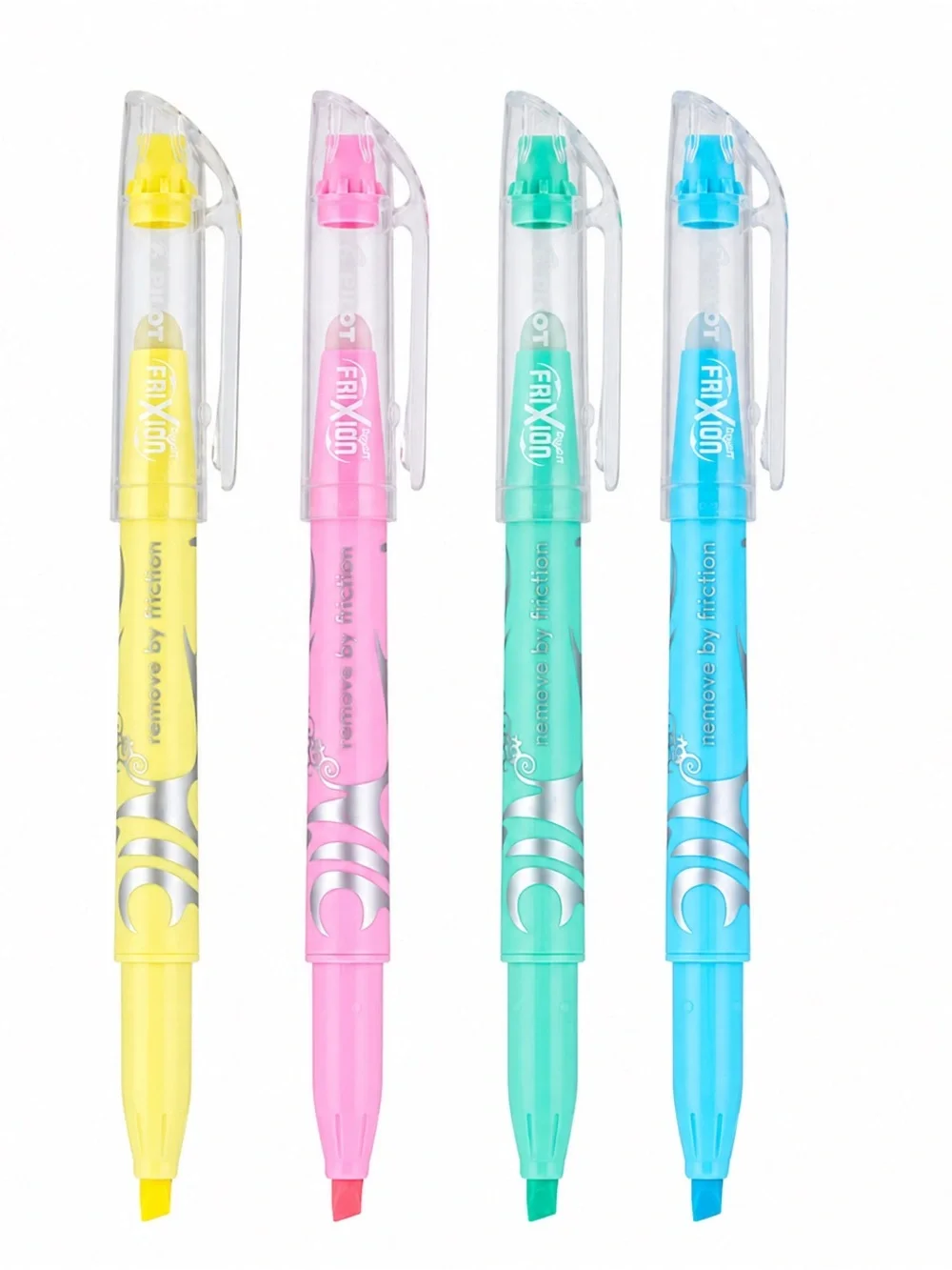 Pilot FriXion Light Pastel Collection Erasable Highlighters, Chisel Tip, 4 count